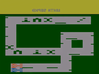 Math title screen for Atari 2600